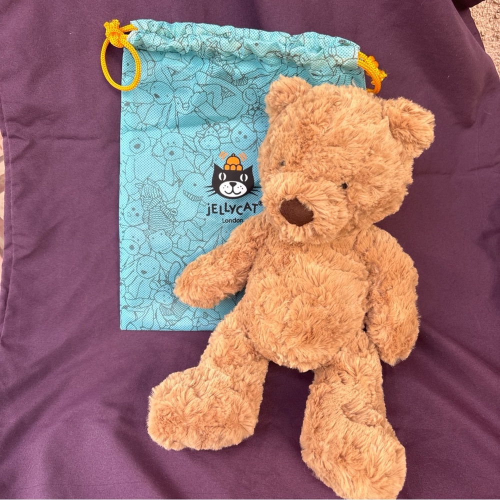 Jellycat BUMBLY BEAR authentic 'in hand' direct from Jellycat small retro style